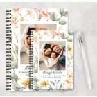 Saját fotós, személyre szabható - Virágoskert mintás füzet