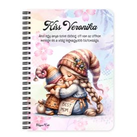   Személyre szabható - Cuki Anya manó & Lánya mintás füzet