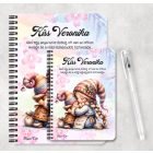 Személyre szabható - Cuki Anya manó & Lánya mintás füzet