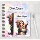 Személyre szabható - Cuki Anya manó és Lánykája mintás füzet