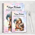 Személyre szabható - Cuki Anya manó & Kisfia mintás füzet