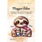 Személyre szabható - Cuki lajhár Apa és két kis lajhár mintás füzet