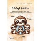 Személyre szabható - Cuki lajhár Apa és három kis lajhár mintás füzet