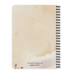 Személyre szabható - Kávés manó cuki lajhárral mintás A6-os füzet