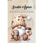 Személyre szabható - Kávés manó cuki lajhárral mintás A6-os füzet