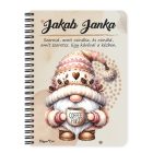 Személyre szabható kávés manó - Előbb a kávét mintás A6-os füzet