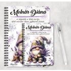 Személyre szabható - Cuki Levendulás manó mintás A6-os füzet