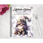 Személyre szabható - Cuki Levendulás manó mintás A6-os füzet