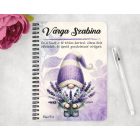 Személyre szabható - Illatos Levendulás manó mintás A6-os füzet