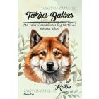 Személyre szabható - Vörös Akita portré mintás A6-os füzet