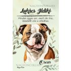 Személyre szabható - Amerikai bulldog portré mintás A6-os füzet