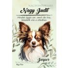 Személyre szabható -  Sable Papillon portré mintás A6-os füzet