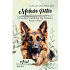 Személyre szabható - Németjuhász portré mintás A6-os füzet