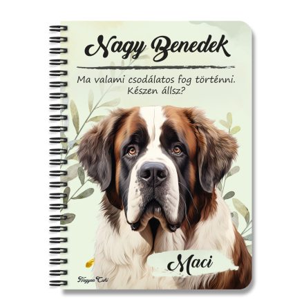 Személyre szabható - Bernáthegyi portré mintás A6-os füzet