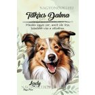 Személyre szabható - Vidám Skót juhászkutya portré mintás füzet