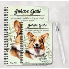 Személyre szabható - Pembroke Welsh Corgi portré mintás füzet