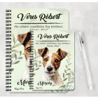 Személyre szabható - Jack Russell terrier portré mintás A6-os füzet