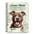 Személyre szabható - Staffordshire terrier portré mintás A6-os füzet