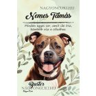 Személyre szabható - Staffordshire terrier portré mintás A6-os füzet