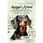 Személyre szabható - Fekete tacskó portré mintás A6-os füzet