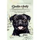 Személyre szabható -  Fekete mopsz portré mintás A6-os füzet