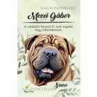 Személyre szabható -  Sharpei portré mintás A6-os füzet