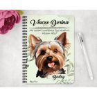 Személyre szabható - Yorkshire terrier portré mintás A6-os füzet
