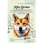 Személyre szabható - Shiba inu portré mintás A6-os füzet
