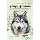 Személyre szabható - Husky portré mintás A6-os füzet