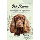 Személyre szabható - Barna Amerikai cocker spániel portré mintás A6-os füzet