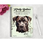 Személyre szabható - Cane Corso portré mintás A6-os füzet