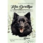 Személyre szabható - Fekete Schipperke portré mintás A6-os füzet