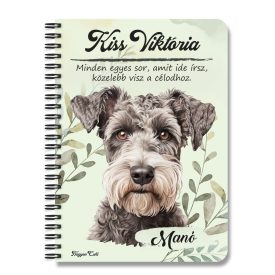 Személyre szabható - Pumi portré mintás füzet