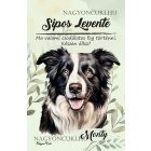 Személyre szabható - Border Collie portré mintás A6-os füzet