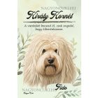 Személyre szabható - Fehér puli portré mintás A6-os füzet