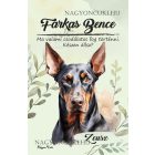 Személyre szabható - Álló fülű Dobermann portré mintás A6-os füzet