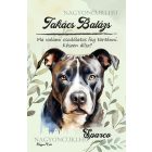 Személyre szabható - Szürke Amerikai Pitbull terrier portré mintás A6-os füzet