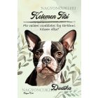 Személyre szabható - Boston terrier portré mintás A6-os füzet