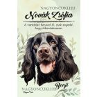 Személyre szabható - Fekete angol cocker spániel portré mintás A6-os füzet