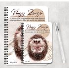 Személyre szabható - Cuki süni mintás A6-os füzet