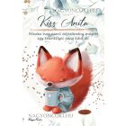 Személyre szabható - Kávés Róka mintás A6-os füzet