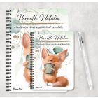 Személyre szabható - Fox Coffee mintás A6-os füzet