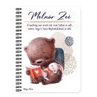 Személyre szabható - Maci és Nyuszi mintás A6-os füzet