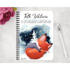 Személyre szabható - Tündéri róka mintás A6-os füzet