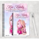 Személyre szabható - Unikornis és kávé mintás A6-os füzet