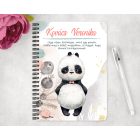 Személyre szabható - Édes kis Panda mintás A6-os füzet