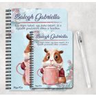 Személyre szabható - Kakaós tengerimalac mintás A6-os füzet