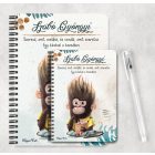 Személyre szabható - Kávés Maki  mintás A6-os füzet