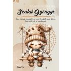 Személyre szabható - Hintázó kávés manó lány mintás A6-os füzet