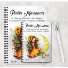 Személyre szabható - Huncut Napraforgós tündérlány mintás A6-os füzet